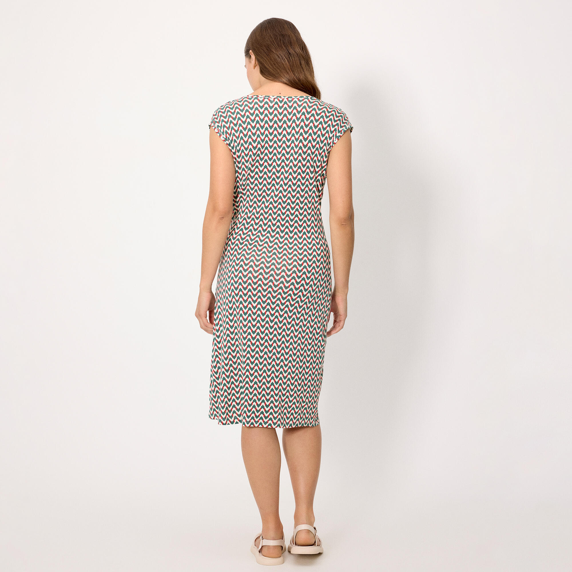 robe portefeuille vert bouteille 2/6