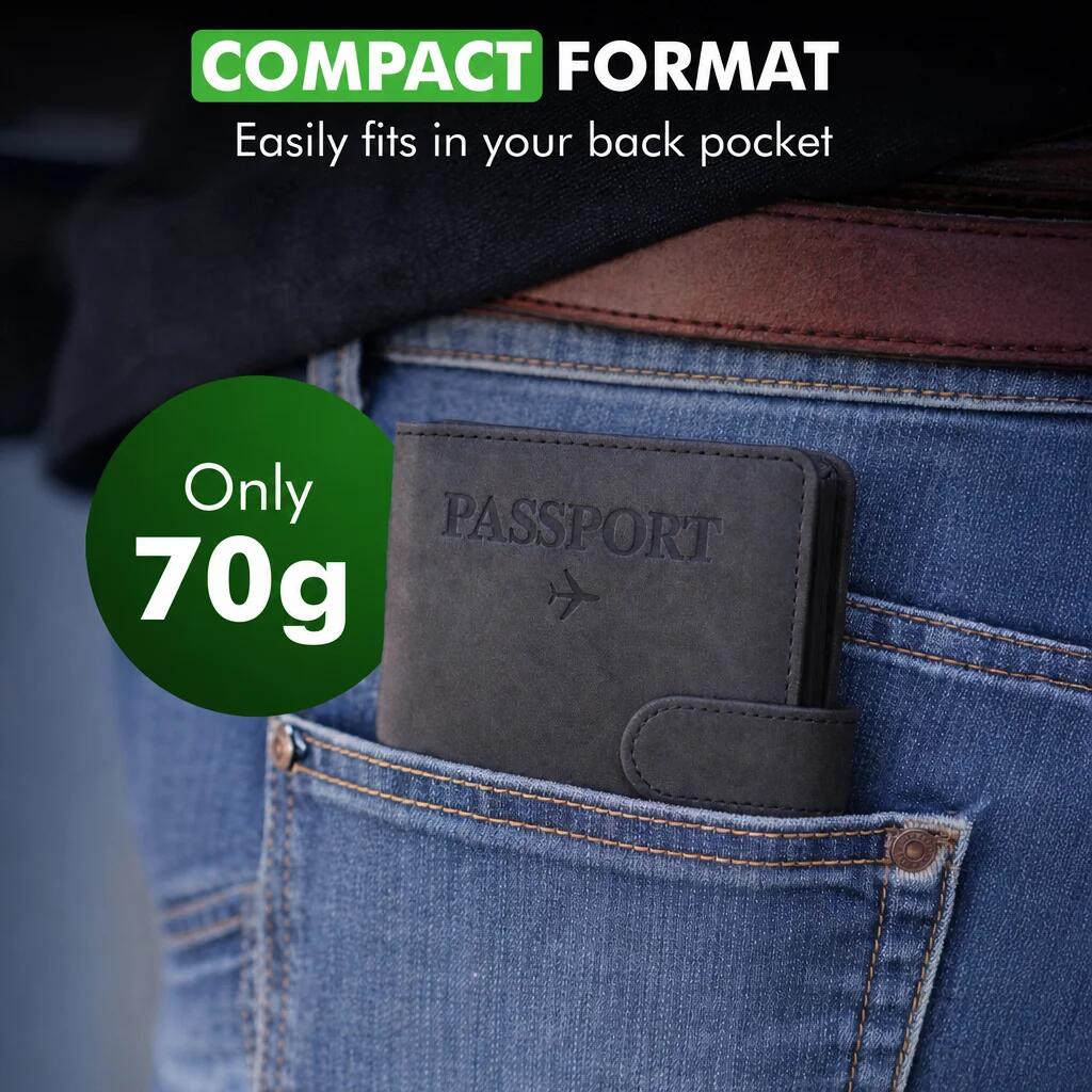 Paspoorthoesje RFID Travel Wallet Zwart 4/6