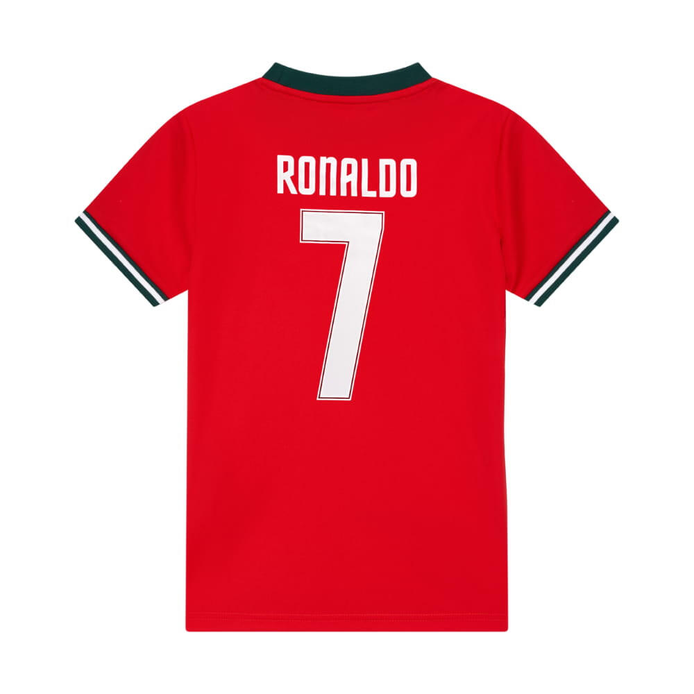 Conjunto Portugal Niño Cristiano Ronaldo 7 Mundial 2026 Réplica Oficial FPF 5/7