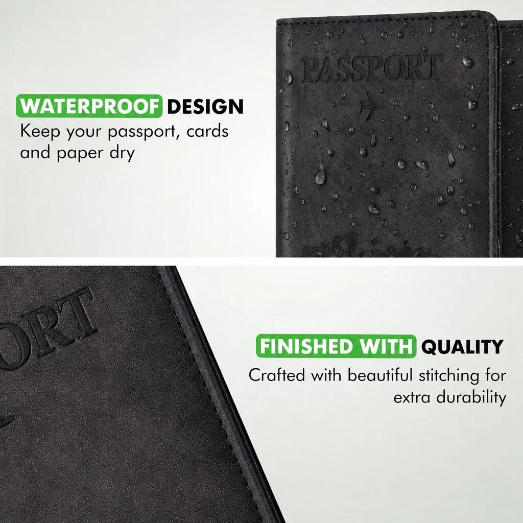 Paspoorthoesje RFID Travel Wallet Zwart 5/6