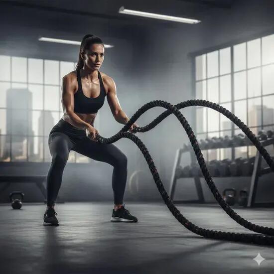 ITM Fitness - Battle Rope – 9m & 12m Heavy Duty Training Rope - 12m