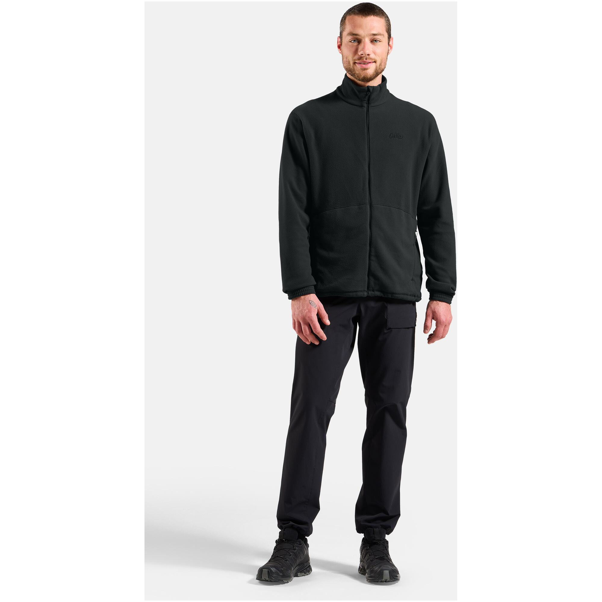 Bluza bez kaptura rozpinana Odlo Mid layer full zip CLASSIC FLEECE 3/7
