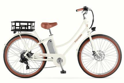 E-Stepcity Vélo Électrique – 250W, 36V, 60 km, Shimano 7V. Blue R/Basket