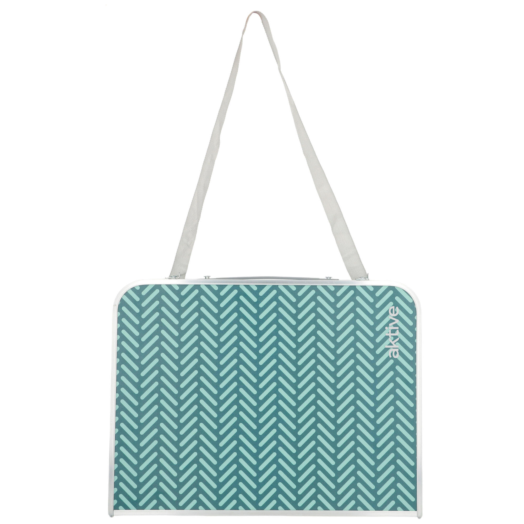 Aktive Mesa de camping plegable con asa para transporte 60x40x25 cm 7/7