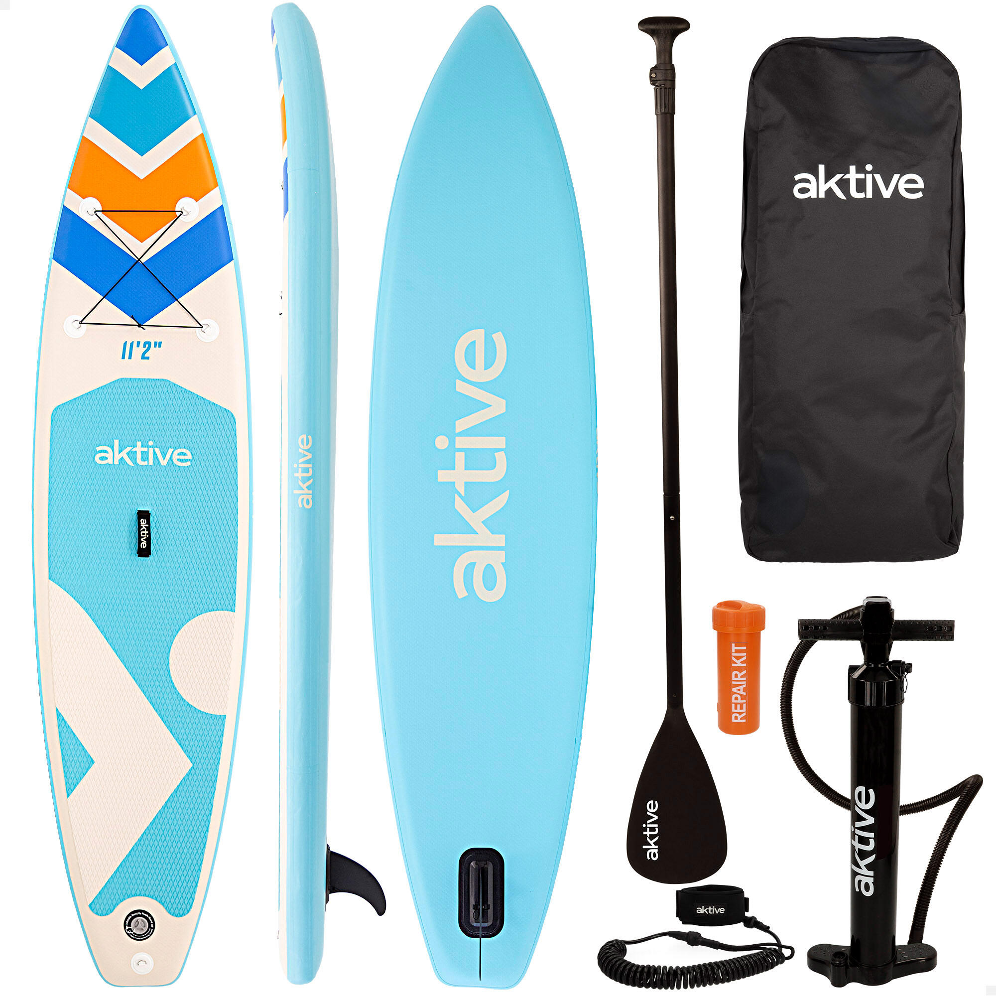Prancha de stand up paddle inflável para adultos com mochila, bomba e remo 1/7