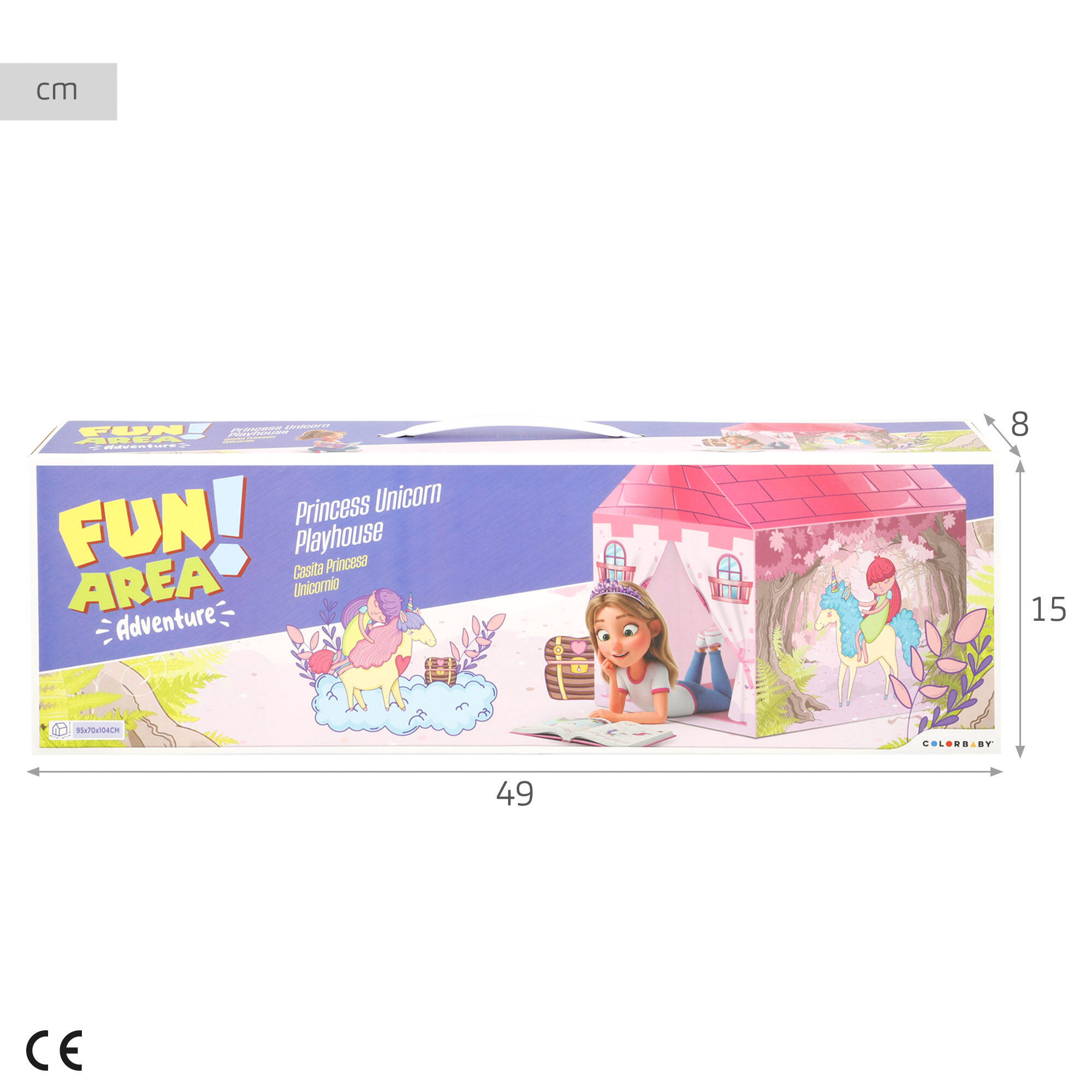 Fun Area! Casita de juegos de princesa y unicornio 7/7