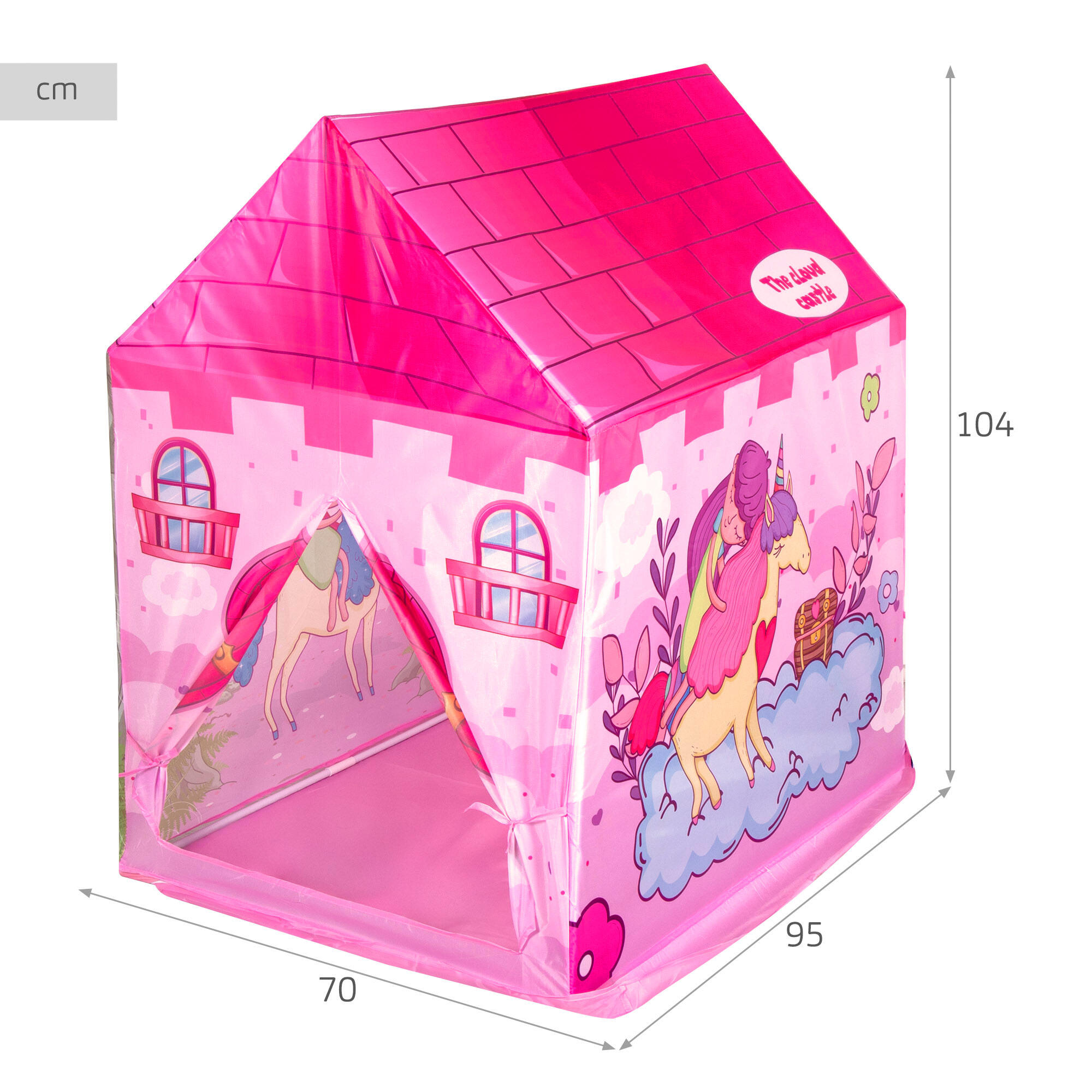 Fun Area! Casita de juegos de princesa y unicornio 4/7