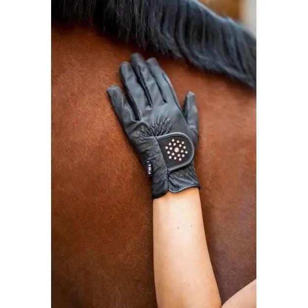 Gants d'équitation avec pierres scintillantes RSL Riders Touch Ascona 2/2
