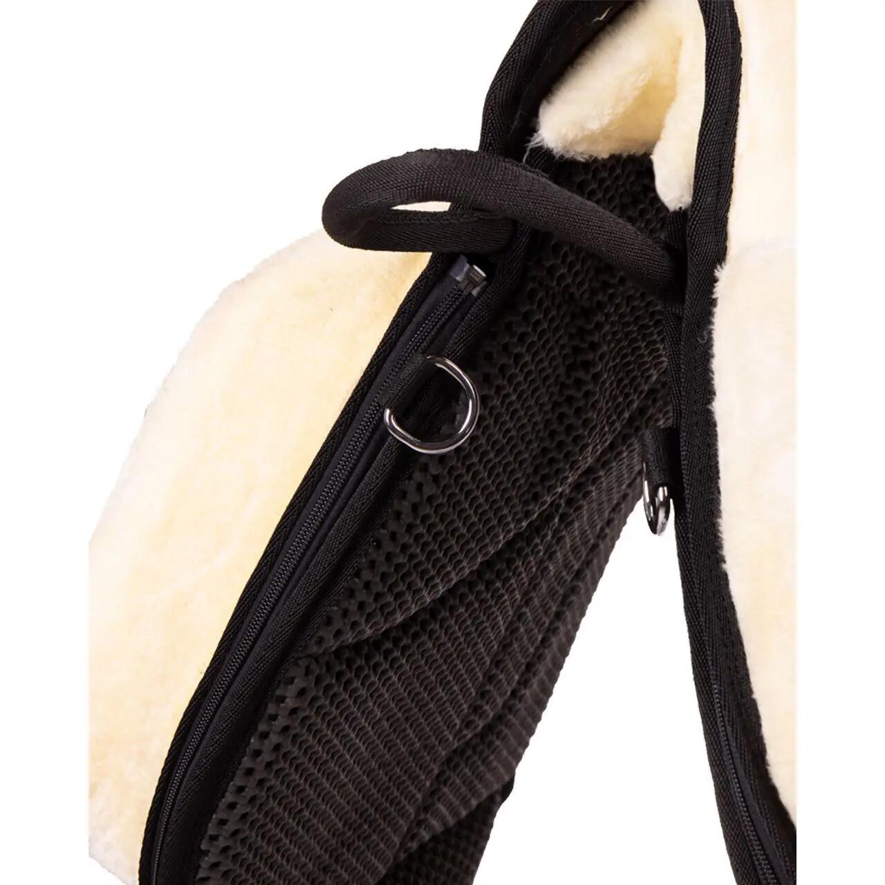QHP Bareback Pad Super Soft - Cremé (Full) 5/6