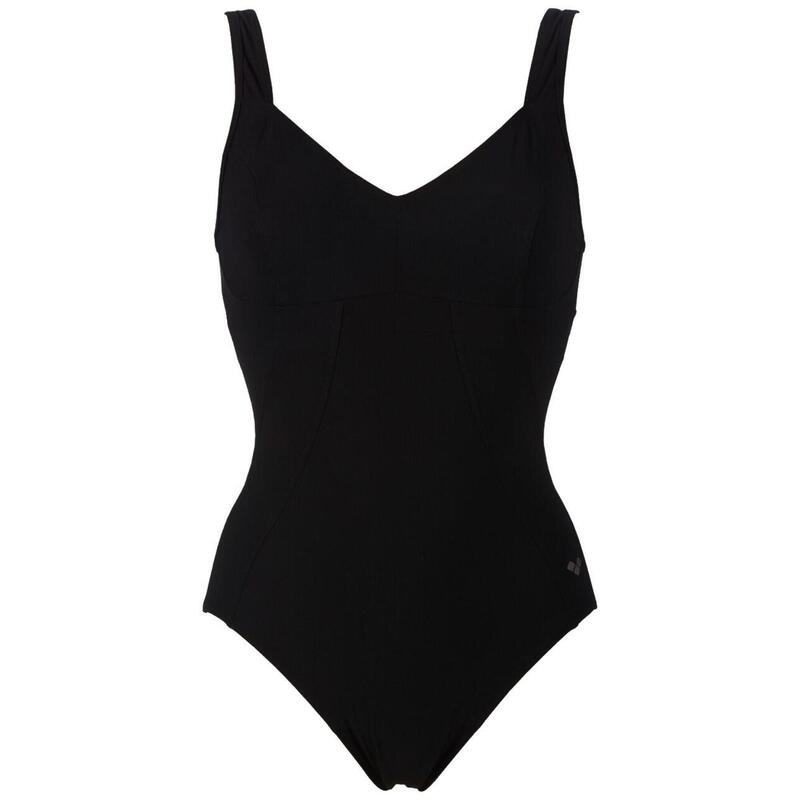 Arena Solid Swimsuit Control Pro Back B negro bañador natación mujer