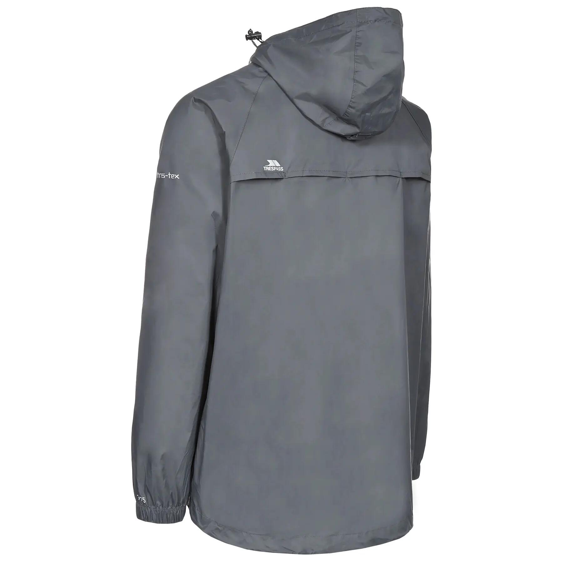 Chaqueta impermeable con capucha y cremallera Trespass Qikpac 3/7