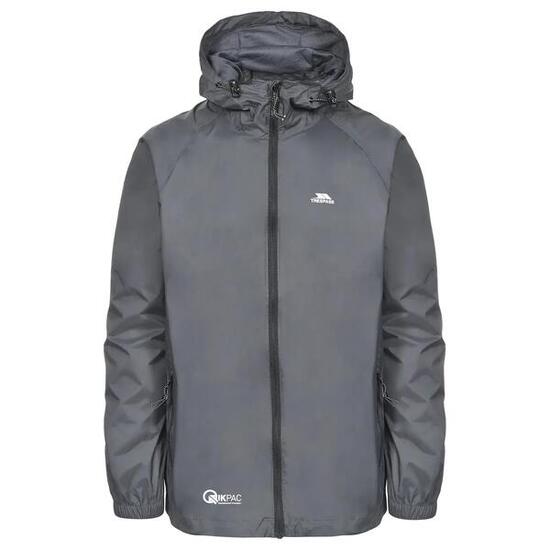 Veste imperméable à capuche zipée Trespass Qikpac