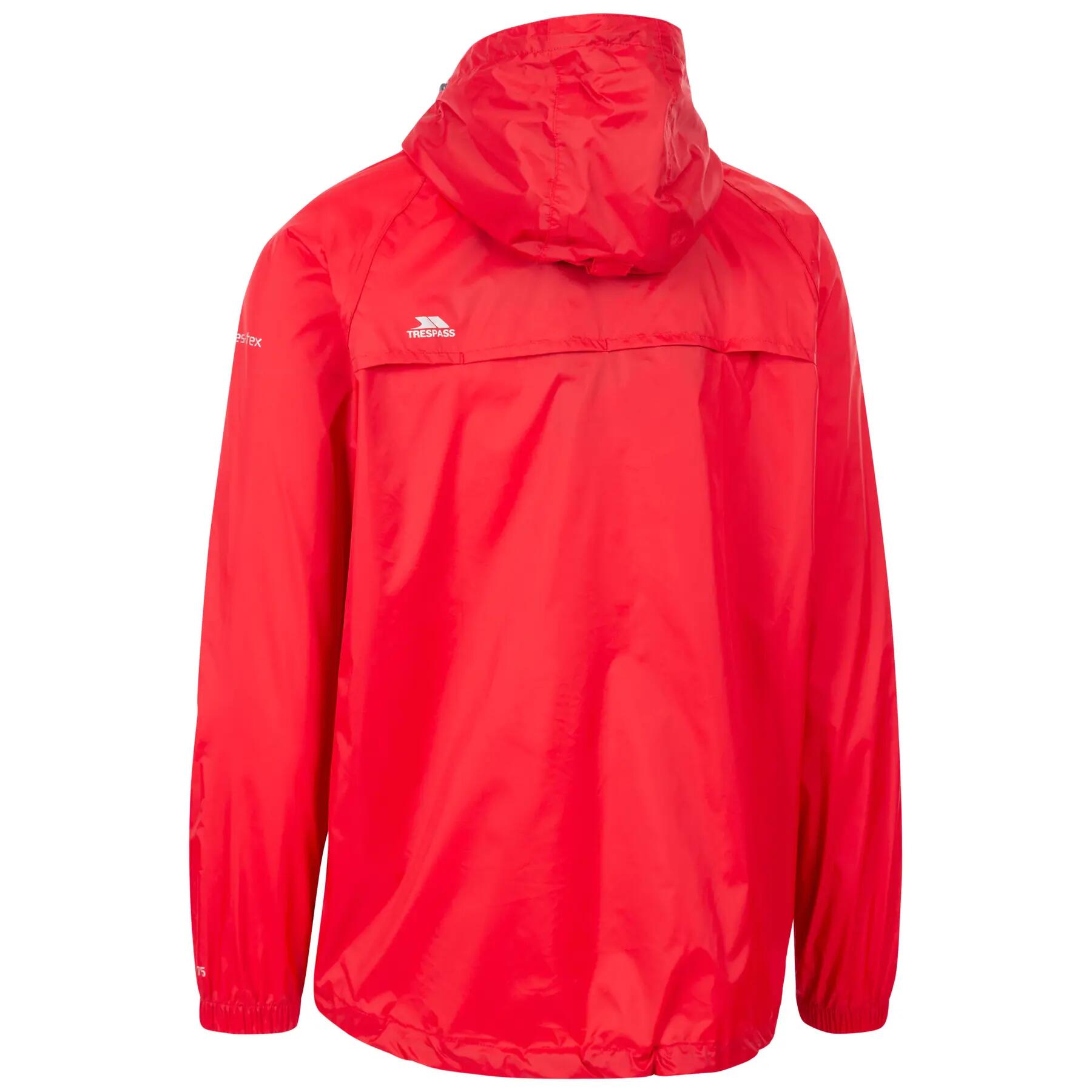 Chaqueta impermeable con capucha y cremallera Trespass Qikpac 2/3