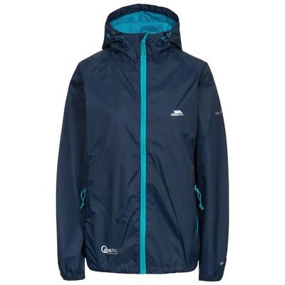Dames waterdichte hoodie-jack met rits trespass qikpac