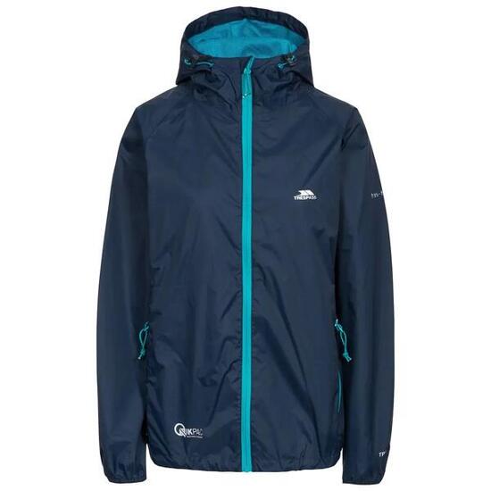 Veste imperméable à capuche zipée femme Trespass Qikpac