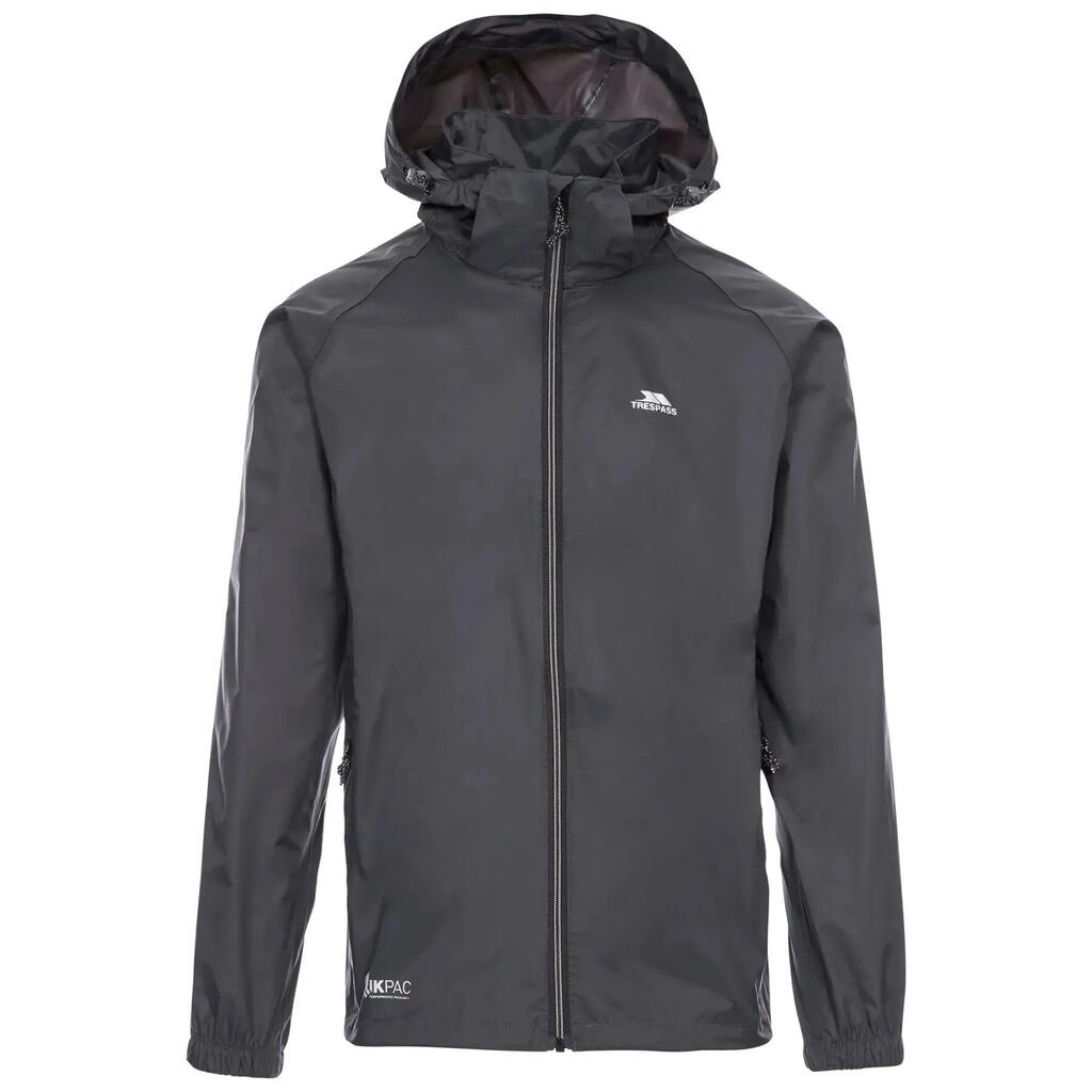 Waterproof jacket with zipped hood Trespass Qikpac X