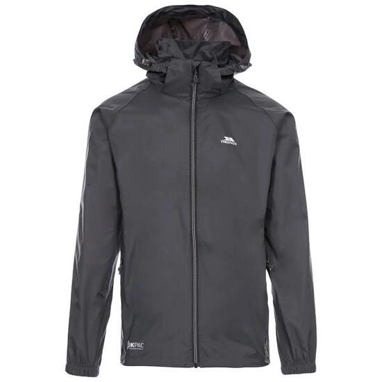 Veste imperméable à capuche zippé Trespass Qikpac X