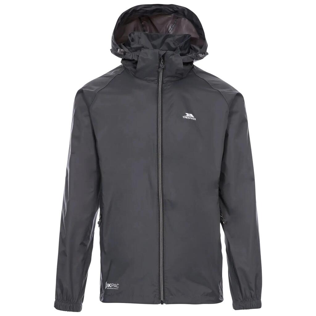 Waterproof jacket with zipped hood Trespass Qikpac X