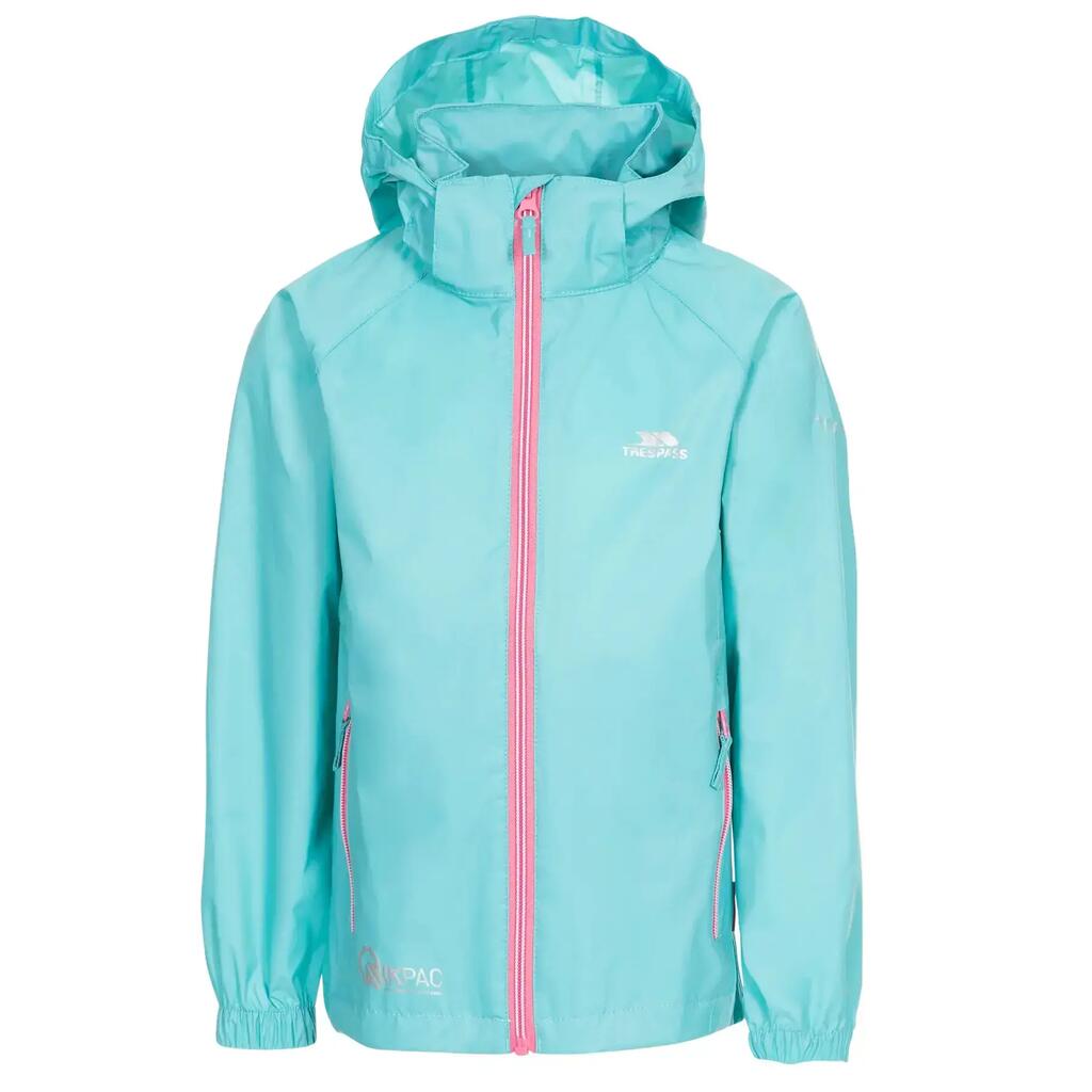 Baby girl waterproof jacket Trespass Qikpac X