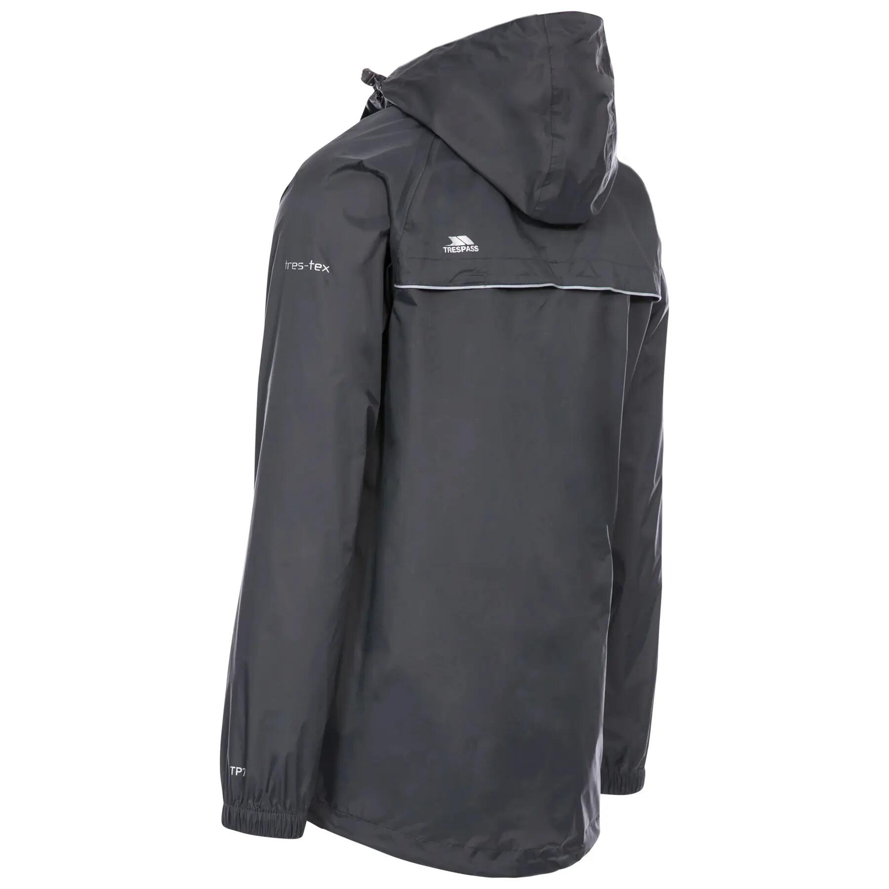 Veste imperméable à capuche zippé Trespass Qikpac X 3/6
