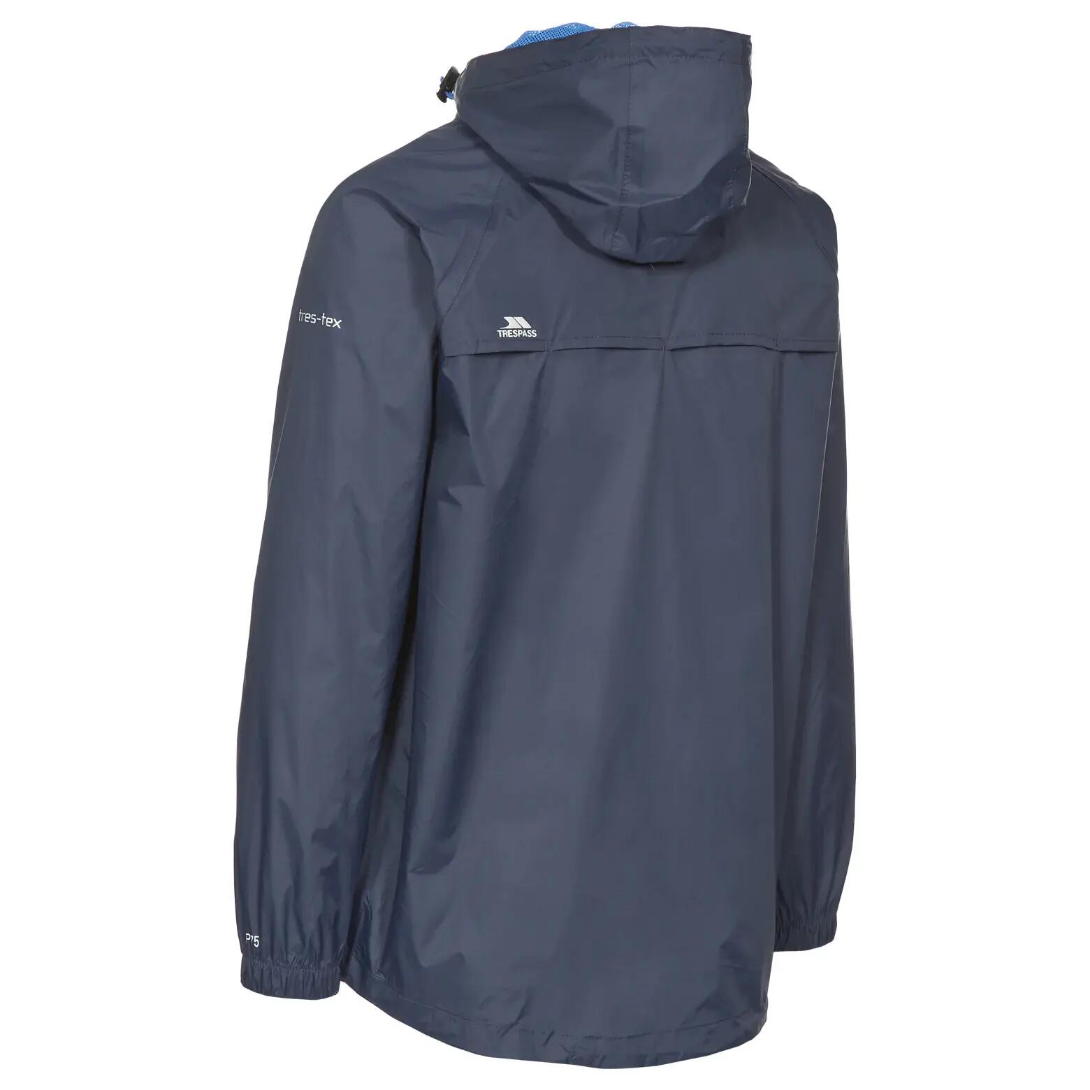 Chaqueta impermeable con capucha y cremallera Trespass Qikpac 3/3