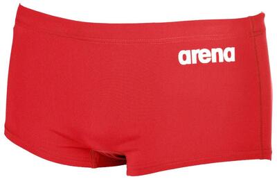Arena heren zwembroek solid squared short rood/wit