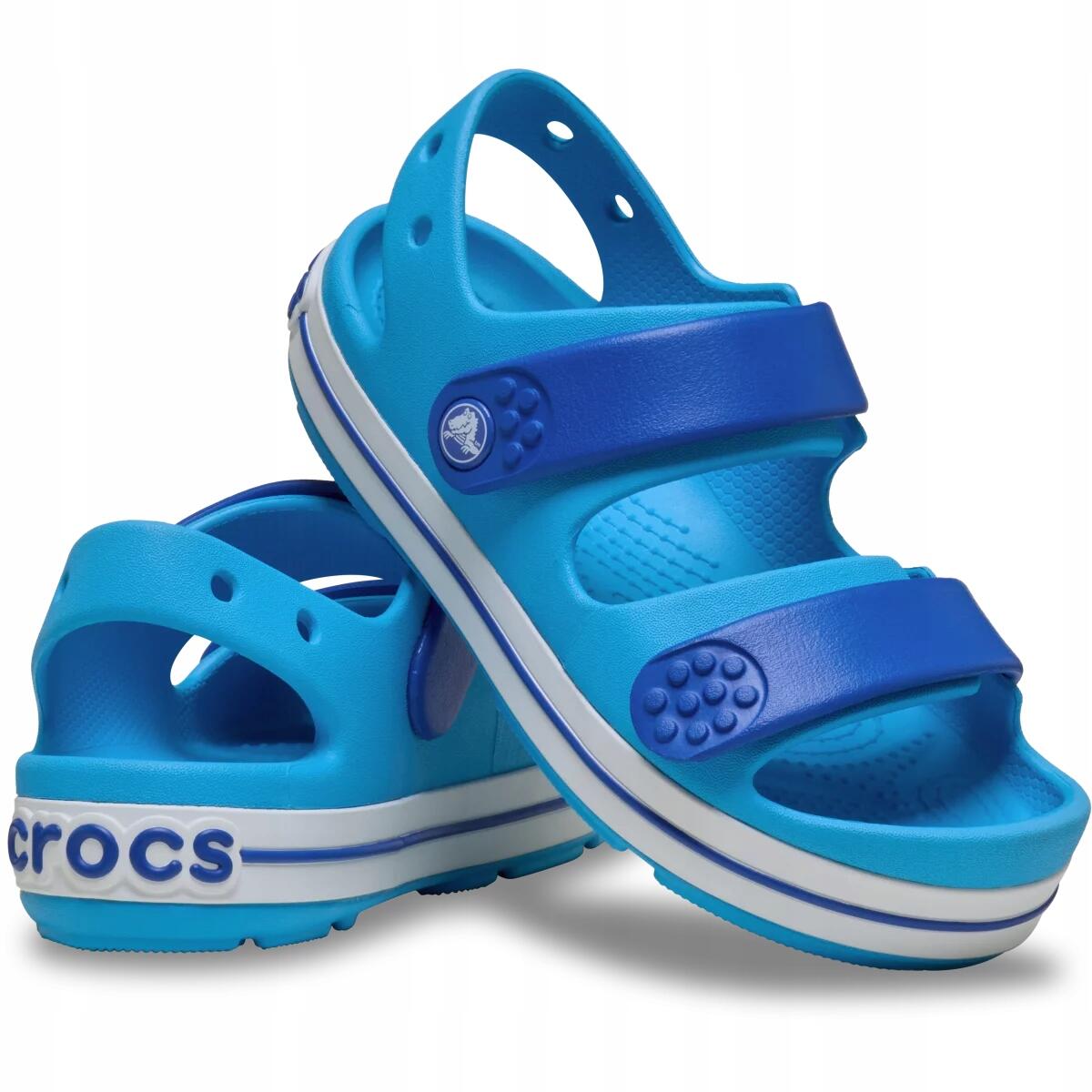 Sandałki Dziecięce Na Rzep Crocband Cruiser 209423 Kids 2/6