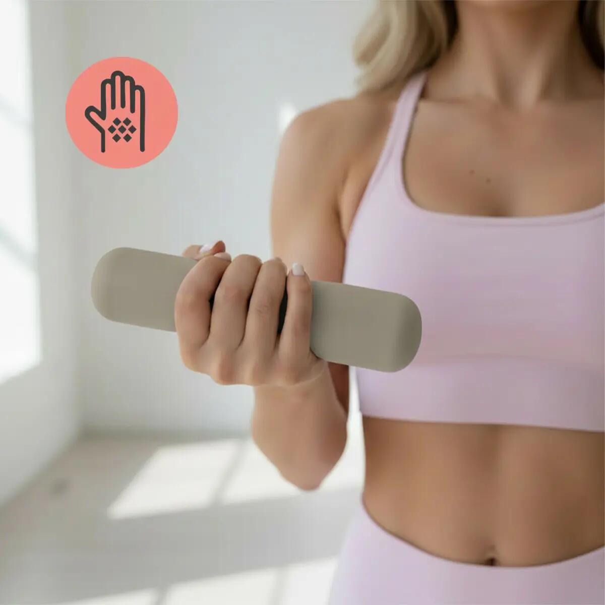ZESTAW HANTLE HANTELKI DO ĆWICZEŃ PILATES FITNESS 2x 1KG 6/7
