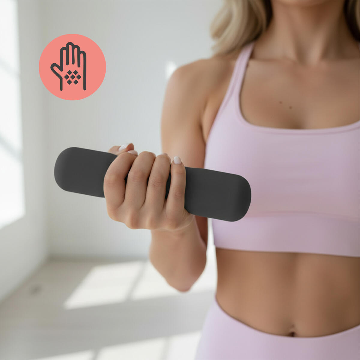 ZESTAW HANTLE HANTELKI DO ĆWICZEŃ PILATES FITNESS 2x 1,5KG 6/7