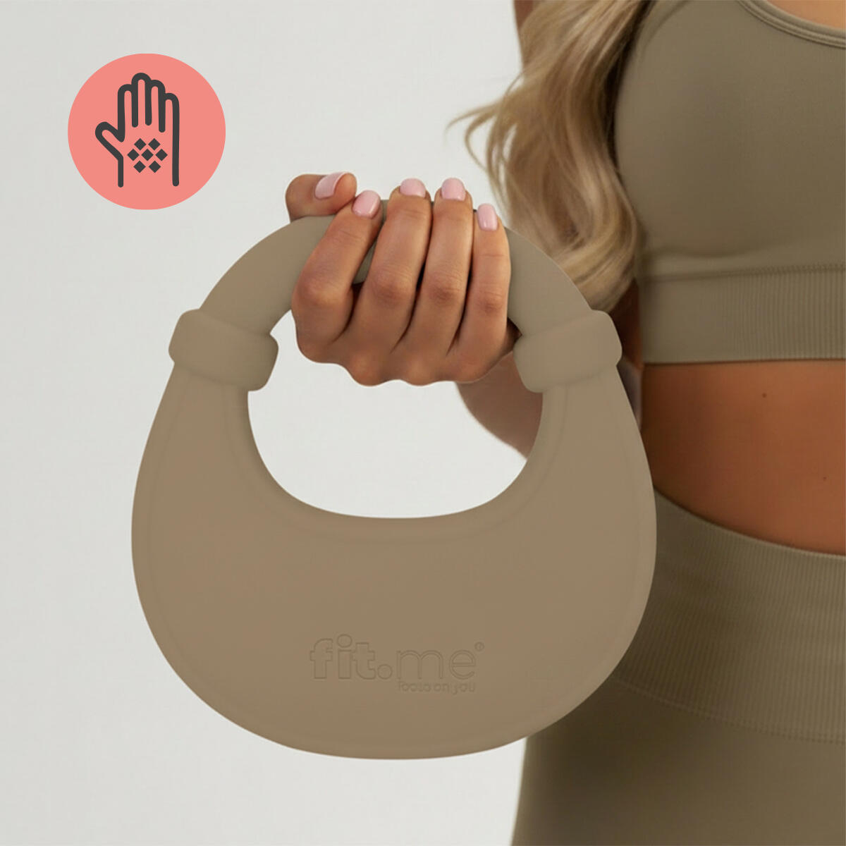 Kettlebell 4,5 kg z szerokim uchwytem i powłoką chroniącą podłogę 7/7