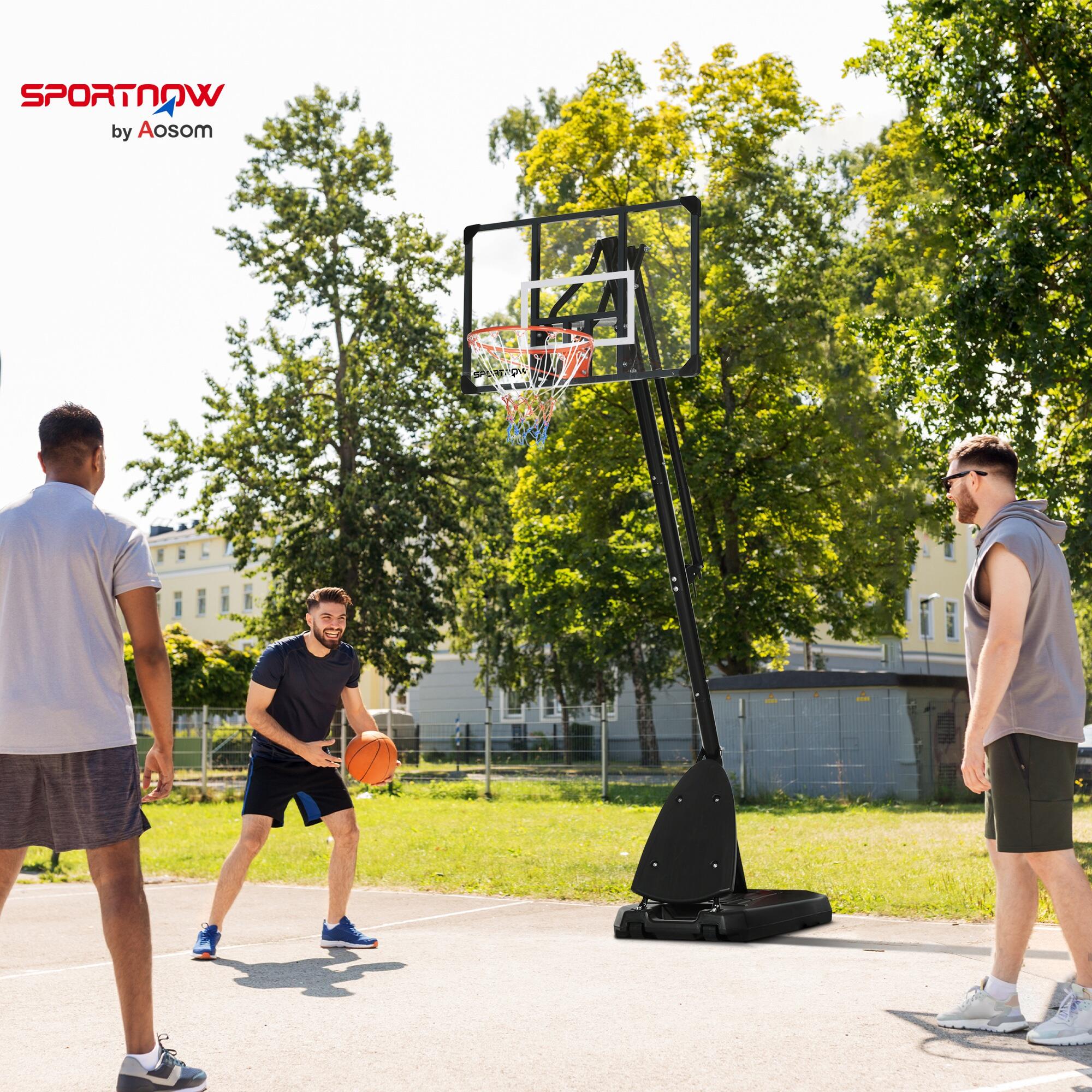 Tabela de Basquetebol SPORTNOW 111x70,5x293-350 cm Preto 6/6