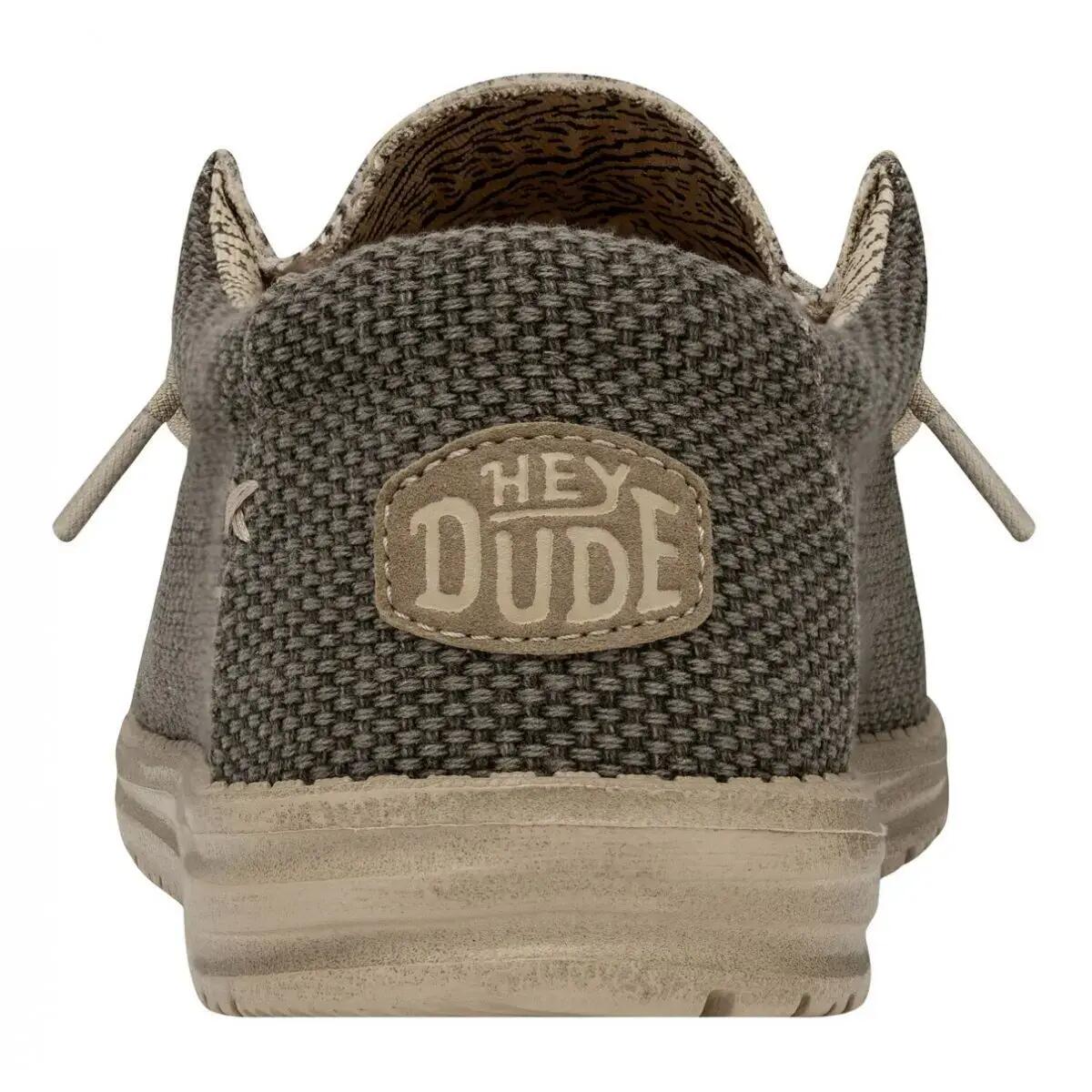 Canvas Sneakers Heren Hey Dude Wally Braided Groen 6/6