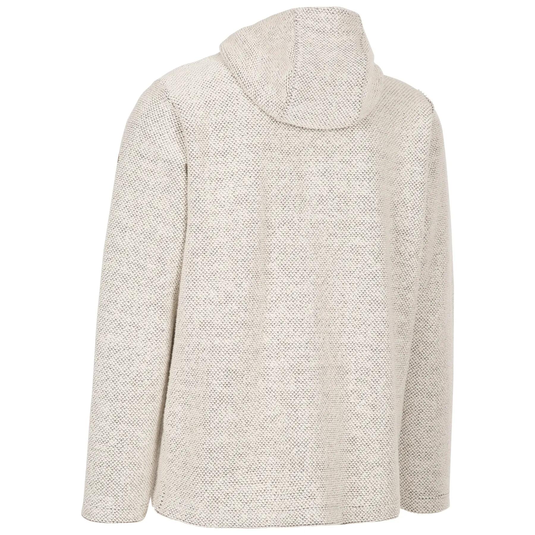 Hanorac bărbați 2058 Scawton alb crem, tricotat texturat, fermoar, XL 2/4