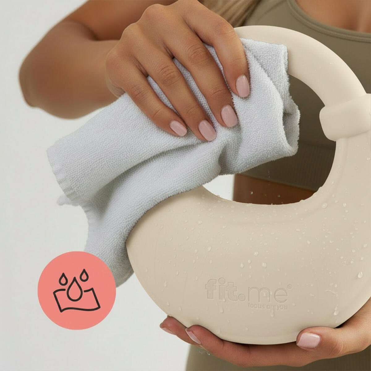 Kettlebell 4,5 kg z szerokim uchwytem i powłoką chroniącą podłogę 3/7