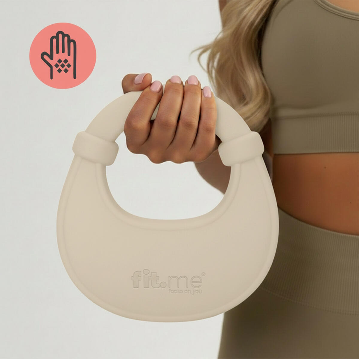 Kettlebell 4,5 kg z szerokim uchwytem i powłoką chroniącą podłogę 7/7