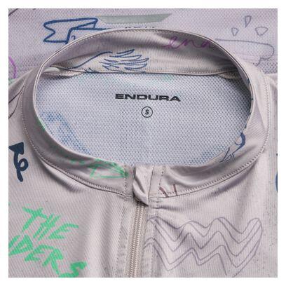 Endura Pro SL Print Kurzarmtrikot Grau Damen 7/7