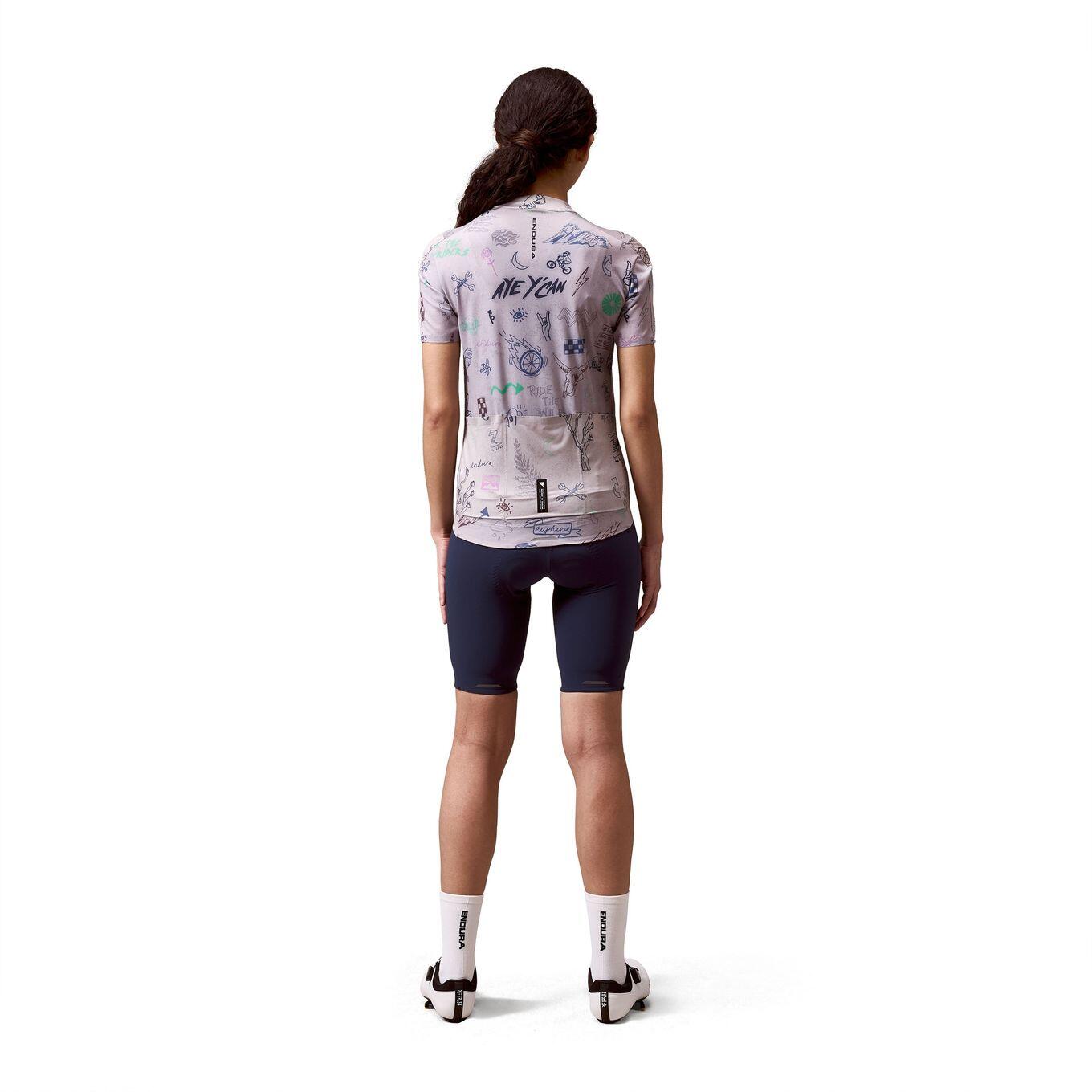 Endura Pro SL Print Kurzarmtrikot Grau Damen 4/7