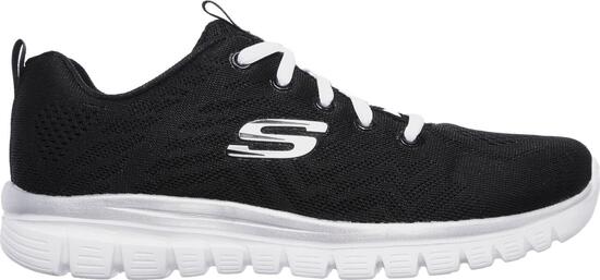 Zapatillas Skechers modelo 12615-BKW para mujer