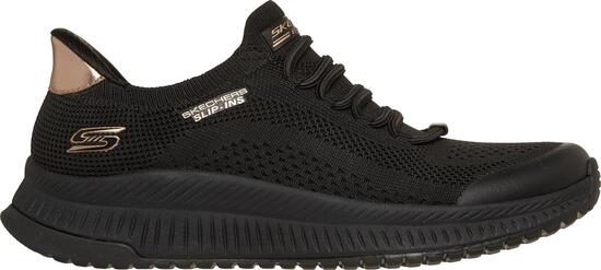 Zapatillas Skechers Mujer Bobs Squad 4 Negro