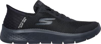 Schoenen skechers heren go walk flex slip-ons zwart