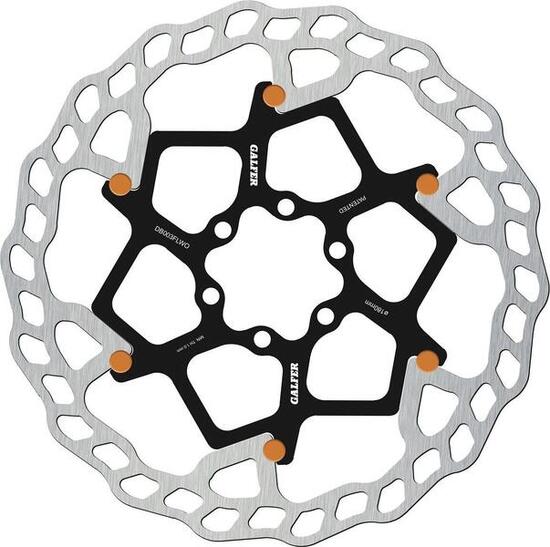 Disque de Frein Flottant Galfer Floating Disc Wave 6 Trous (Pins Orange) 203 mm