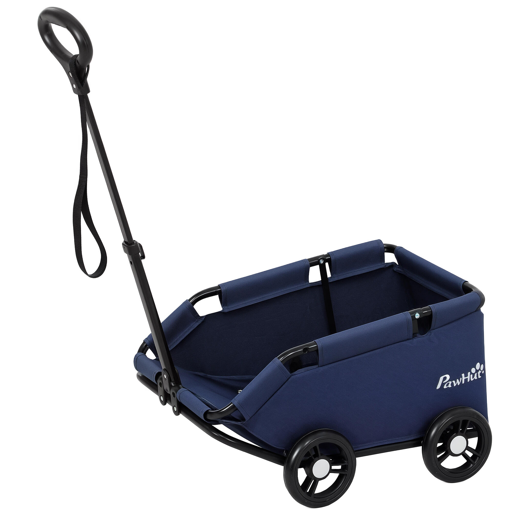 Cochecito para Perros PawHut 53x45x28 cm Azul 1/7