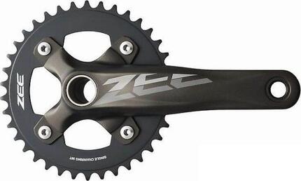 SHIMANO Kurbel ZEE 36 Zähne FC-M640 68/73 mm Anthrazit