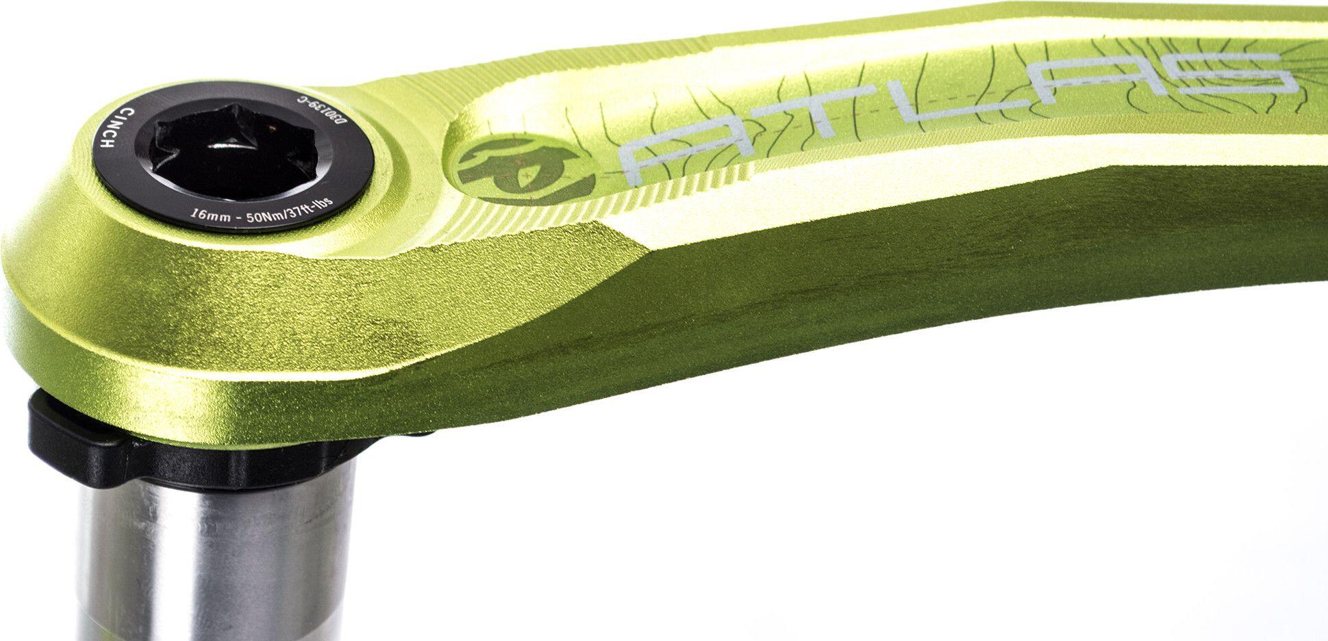 Manivelles Race Face Atlas Cinch Direct-Mount Axe 83mm (sans boitier) Vert 3/4
