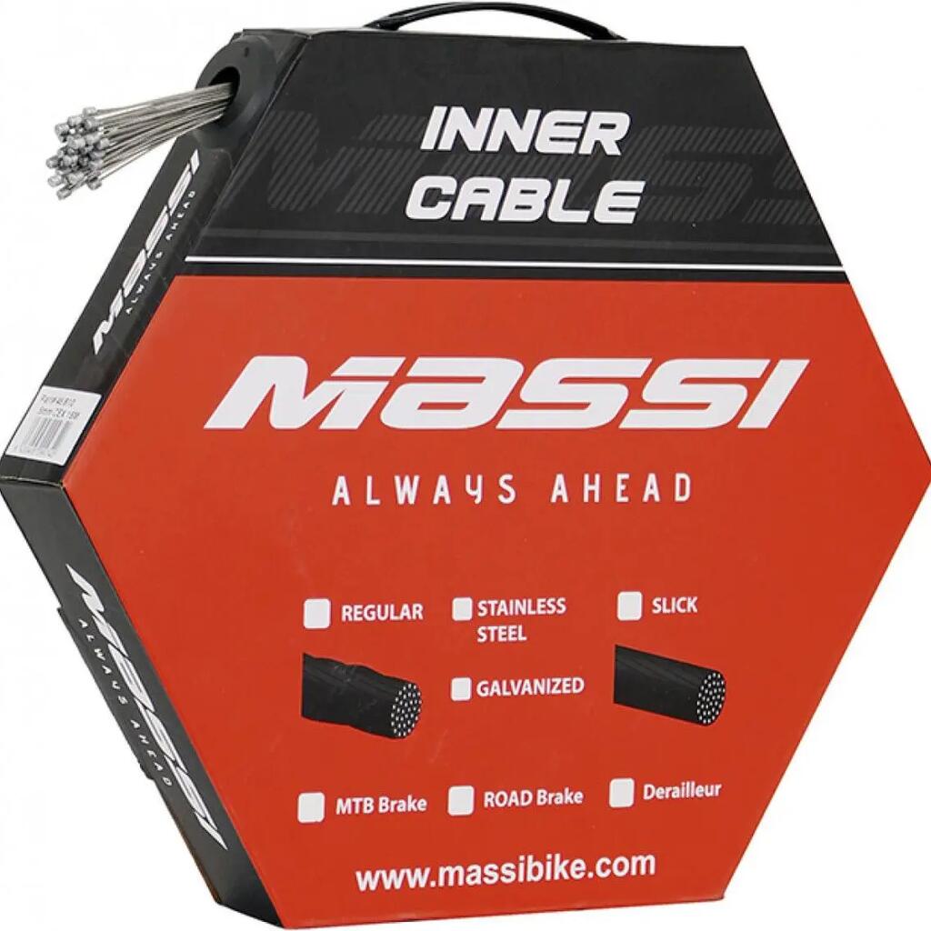 Box of 100 Massi STI Derailleur Cable 1.1x2000mm