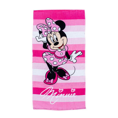 TELO MARE PER BAMBINI 70X140CM COTONE DISNEY MINNIE MOUSE