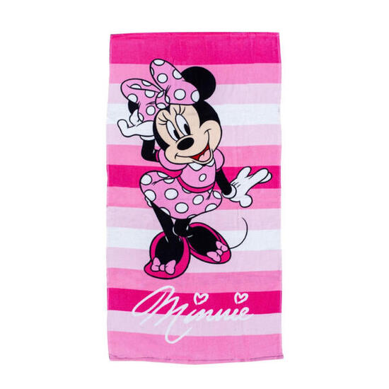 TELO MARE PER BAMBINI 70X140CM COTONE DISNEY MINNIE MOUSE