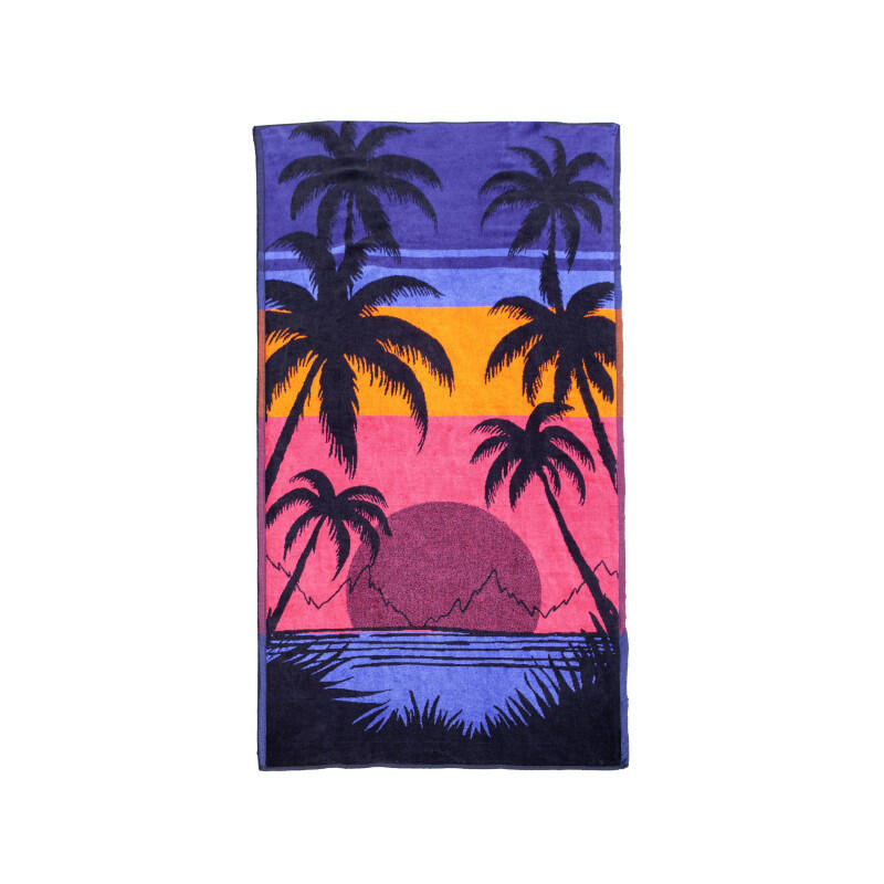 TOALLA JACQUARD HAWAII PINK 2/4