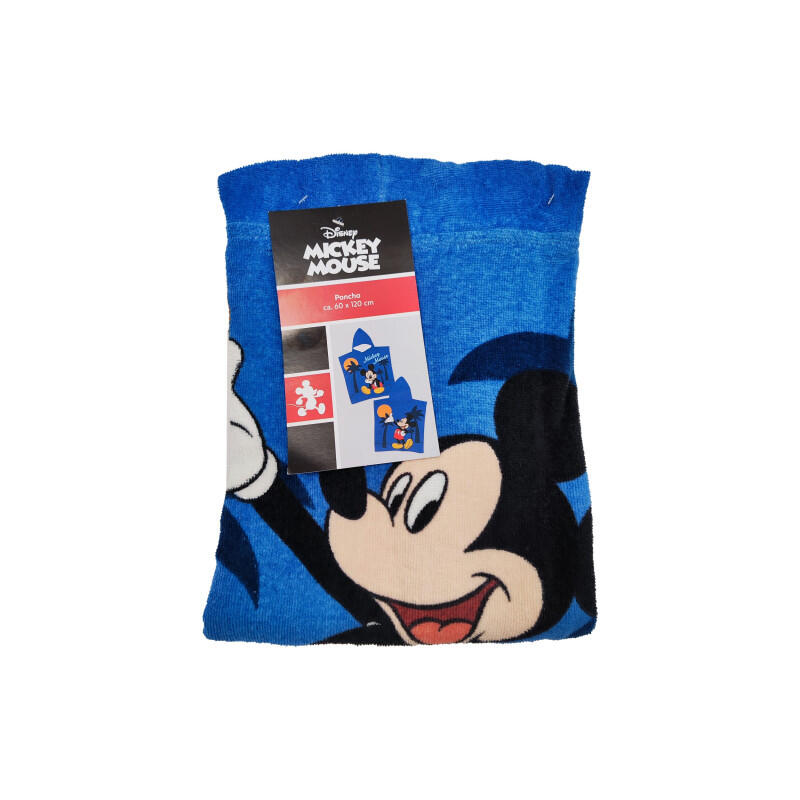 PONCHO ENFANT 60X120CM COTON DISNEY MICKEY MOUSE 3/3