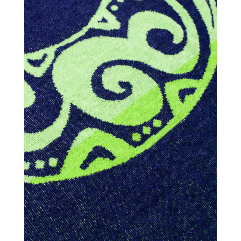 SERVIETTE DE PLAGE JACQUARD VELOURS DE COTON - DOUBLE - NAUTILUS 3/6